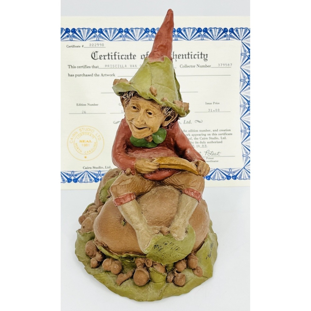Tom Clark Spud Gnome Hand Signed Edition 26 with COA Potato 1983 Vintage